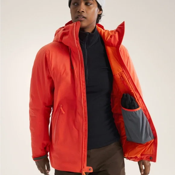 Arc’teryx Women's Red Jacket Medium Insulated Beta AR Puffer Gortex Snow Coat - Picture 8 of 12